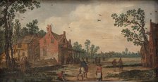 Summer at the "Lily" Tavern, 1623-1626. Creators: Jan van Goyen, Esaias van de Velde.