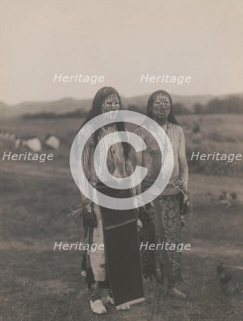 Sun dance pledgers-Cheyenne, c1910. Creator: Edward Sheriff Curtis.