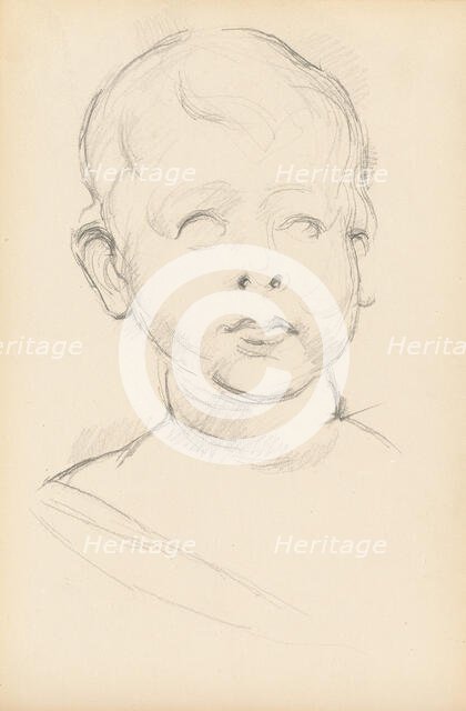Study of Desiderio da Settignano's "Bust of a Child", c. 1895. Creator: Paul Cezanne.