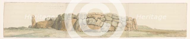 Monument of Phoenicians or Carthaginians on Gozo from a different persspective, 1778. Creator: Louis Ducros.