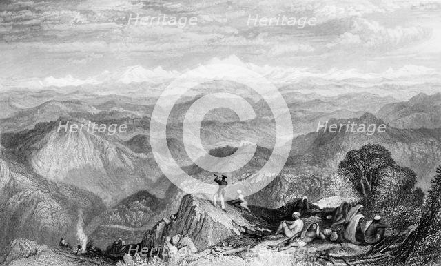 'Snowy Range, from Tyne or Marna', 1838. Creator: George Francis White.