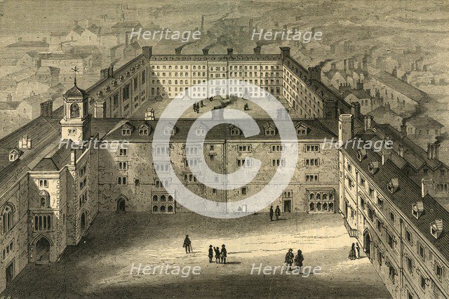 'Bridewell as Rebuilt after the Fire, from an old print', (1897). Creator: Unknown.