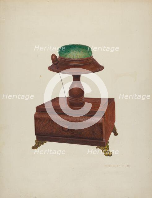 Sewing Box, c. 1940. Creator: George H. Alexander.