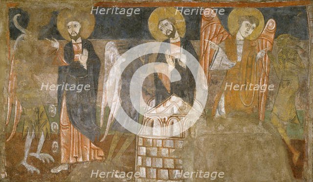 The Temptation of Christ by the Devil, first half 12th century (possibly 1129-34). Creator: Unknown.