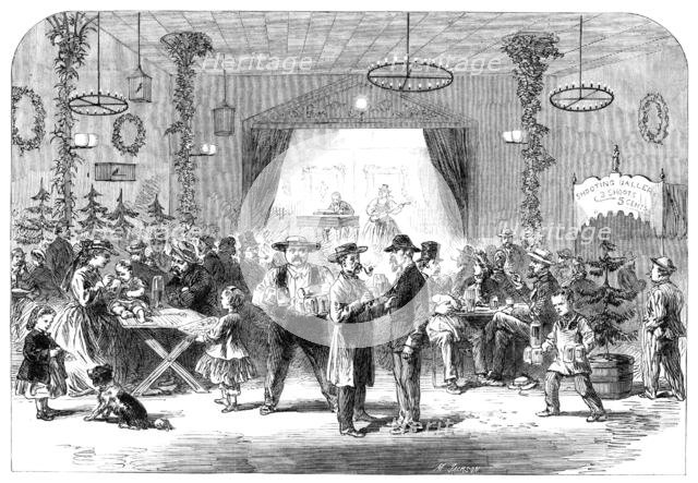 Sketches from New York: a Garten Wirthschaft, 1864. Creator: Mason Jackson.