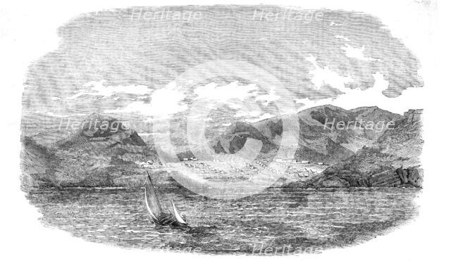 The English and French Camps in the Piraeus - Sketched from the Gulf of Egina, 1854. Creator: Unknown.