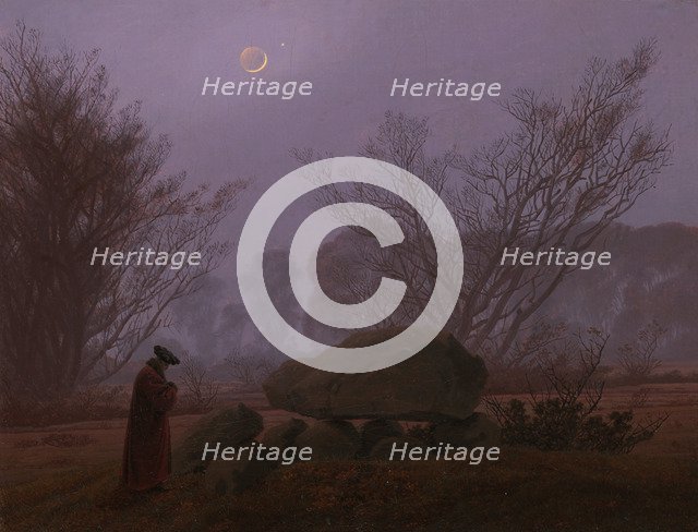 A Walk at Dusk, 1830-1835. Artist: Friedrich, Caspar David (1774-1840)