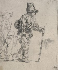 Peasant family on the tramp, c.1652. Creator: Rembrandt Harmensz van Rijn.