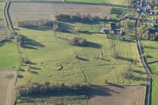 Medieval moated site, ridge and furrow and other earthworks, Etton, East Riding of Yorkshire, 2023. Creator: Robyn Andrews.