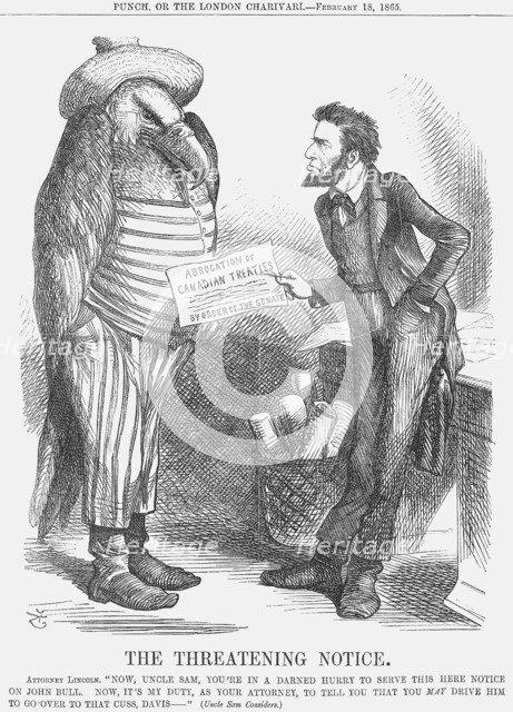 'The Threatening Note', 1865. Artist: John Tenniel