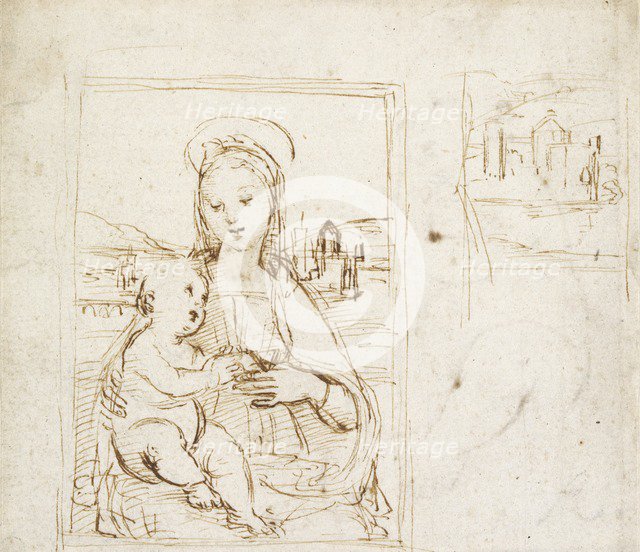 Study for a Picture of the Virgin and Child, c1500-1504. Artist: Raphael.