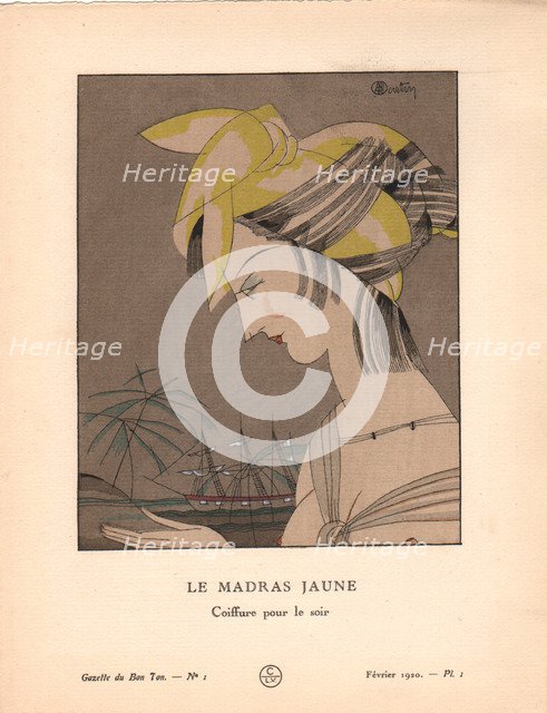 Le Madras jaune, 1920.