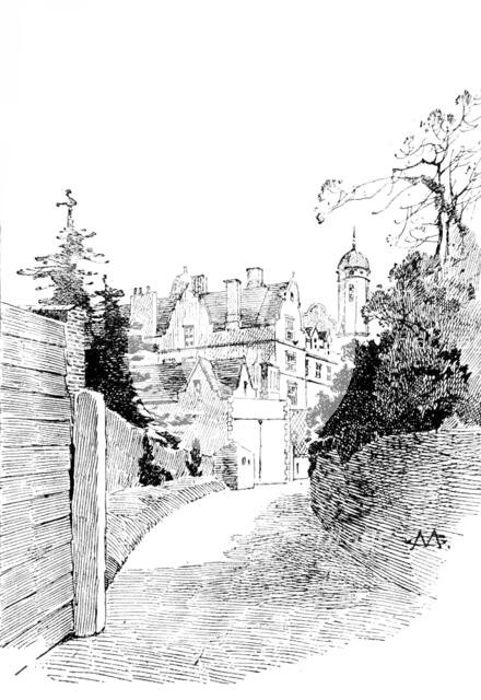 Eastwell Park: a corner of the house, 1895. Creator: Unknown.