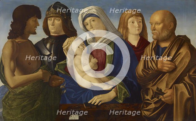 Madonna and Child with Four Saints, c1500. Creator: Vincenzo Di Biagio Catena.