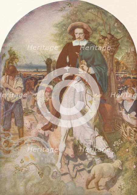 'Cromwell on His Farm', 1874, (1918). Artist: Ford Madox Brown.