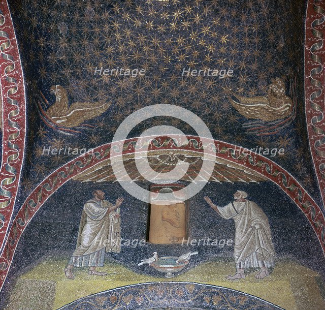 Mosaic of St Paul and St Peter in the Mausoleum of Galla Placidia, 5th century. Artist: Unknown