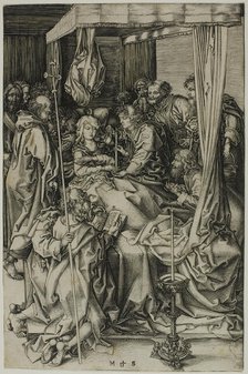 The Death of the Virgin, c. 1470. Creator: Martin Schongauer.