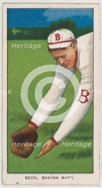Beck, Boston, National League, from the White Border series (T206) for the American Tob..., 1909-11. Creator: American Tobacco Company.