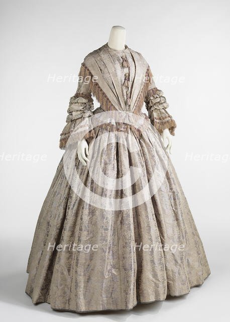 Afternoon dress, British, ca. 1848. Creator: Unknown.