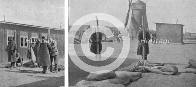 'Les prisonniers de guerre en allemagne; au camp de prisonniers de Sydow (Pomeranie)..., 1916. Creator: Unknown.