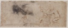 Venus Disarming Mars, Drapery Study, c. 1632/35. Creator: Peter Paul Rubens (Flemish, 1577-1640).