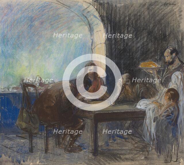 The Supper at Emmaus, possibly c. 1912/1913. Creator: Jean Louis Forain.