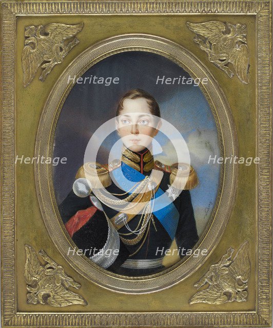 Portrait of the Crown prince Alexander Nikolayevich (1818-1881), 1834.