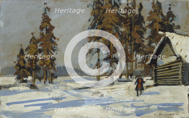Winter Landscape, early 20th century. Artist: Konstantin Korovin.