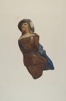 Figurehead, c. 1936. Creator: Lucille Chabot.