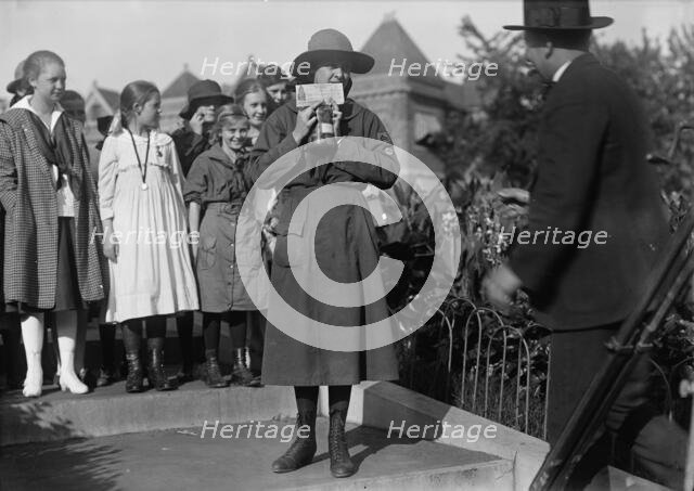 Girl Scouts - Helen Tew, 1917. Creator: Harris & Ewing.