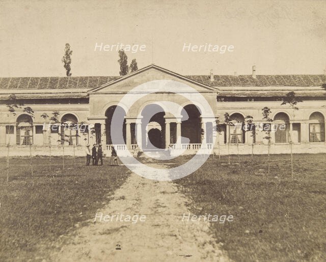 Palazzo Te, Mantua - view from the north-west..., between 1870-1880.  Creator: Unknown.