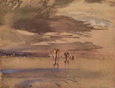 'A Grey Morning Near Venice', 19th century. Artist: John Ruskin.