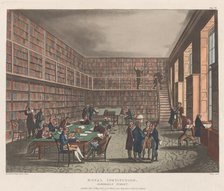 Royal Institution, Albemarle Street, May 1, 1809., May 1, 1809. Creator: Joseph Constantine Stadler.