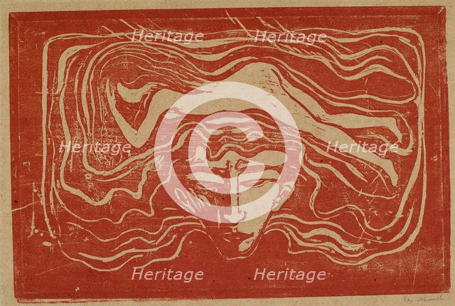 In man's brain. Artist: Munch, Edvard (1863-1944)