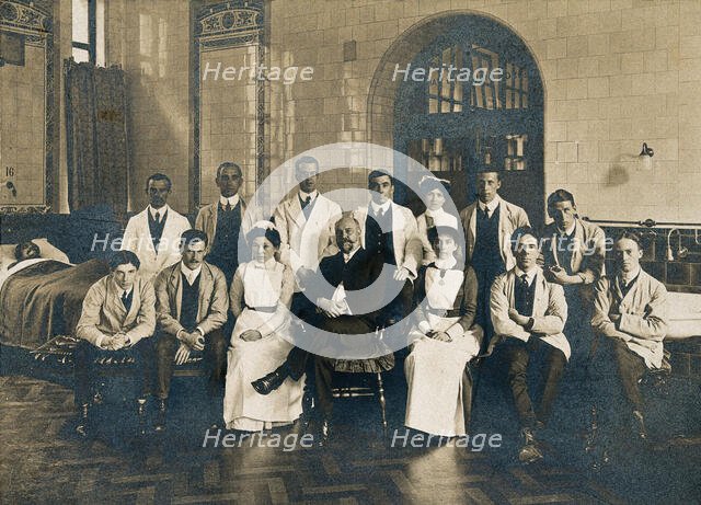 Charing Cross Hospital: a group portrait of senior hospital staff, 1906. Creator: Unknown.