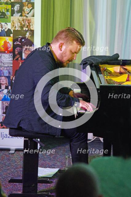 Oddgeir Berg, Watermill Jazz Club, Dorking, Surrey, 3 Sept 2019. Creator: Brian O'Connor.