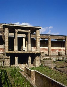 Upper gallery, House of Loreio Tiburtino, Pompeii, Campania, Italy, 2002. Creator: LTL.