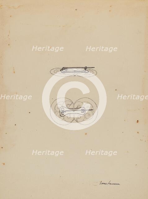 Brooch, 1935/1942. Creator: Irene Lawson.