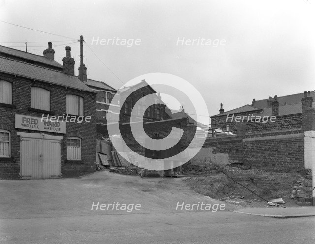 Greengrocer's warehouse exterior, Mexborough, South Yorkshire, 1966. Artist: Michael Walters