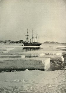 'The Landing-Place Wharf Broken Up', c1908, (1909).  Artist: Unknown.