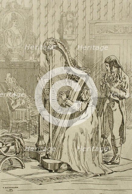 L'Ariette, 1874. Creator: Félicien Rops.