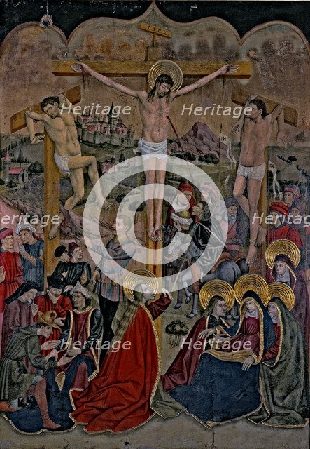  'The Crucifixion', Tempera Painting from the Hospital of Our Lady of Hope, by Bernardo de Aras.