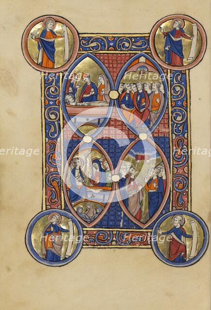 The Entombment: The Women at the Tomb: The Ascension: Pentecost, about 1250-1260. Creator: Unknown.