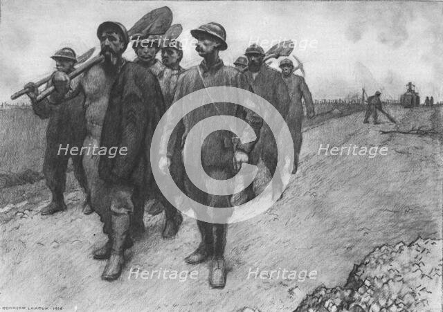 'Les peperes de la route', 1916. Creator: Georges Leroux.