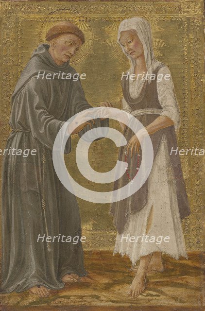 The Sacred Exchange between Saint Francis and Lady Poverty.