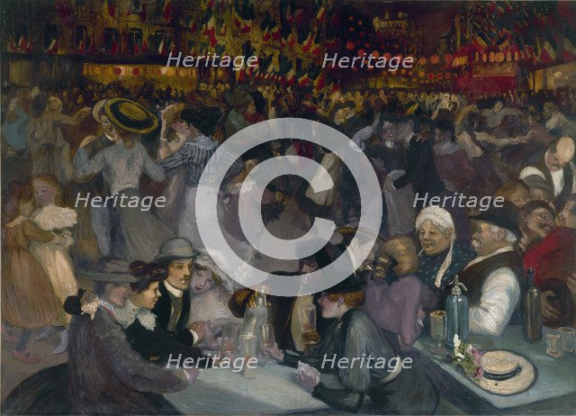 The Ball on the 14th of July. Artist: Steinlen, Théophile Alexandre (1859-1923)