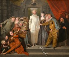 The Italian Comedians, probably 1720. Creator: Jean-Antoine Watteau.