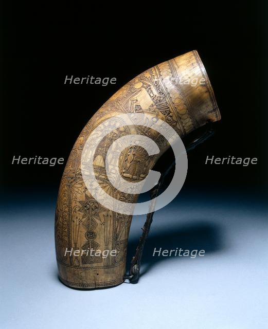 Powder Flask, late 1700s-ealry 1800s. Creator: Unknown.