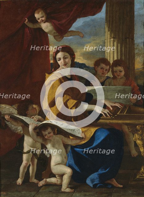 Saint Cecilia, c. 1635. Artist: Poussin, Nicolas (1594-1665)