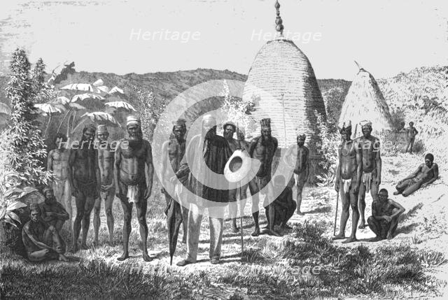 'The Chief, Mango, and portion of his Tribe; Some Account of New Caledonia', 1875. Creator: Unknown.